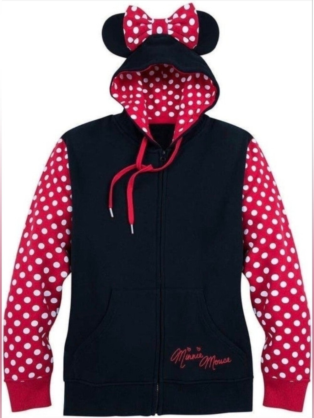 Official Disney Parks Authentic Minnie Mouse Costume Full-Zip Hoodie with Ears